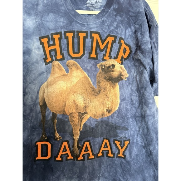 The Mountain Other - The Mountain 3D Tees T-shirt 2XL Mens Blue Orange Hump Day Camel Tie Dye Tee